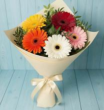 Букет цветов из:  Герберы в Кургане