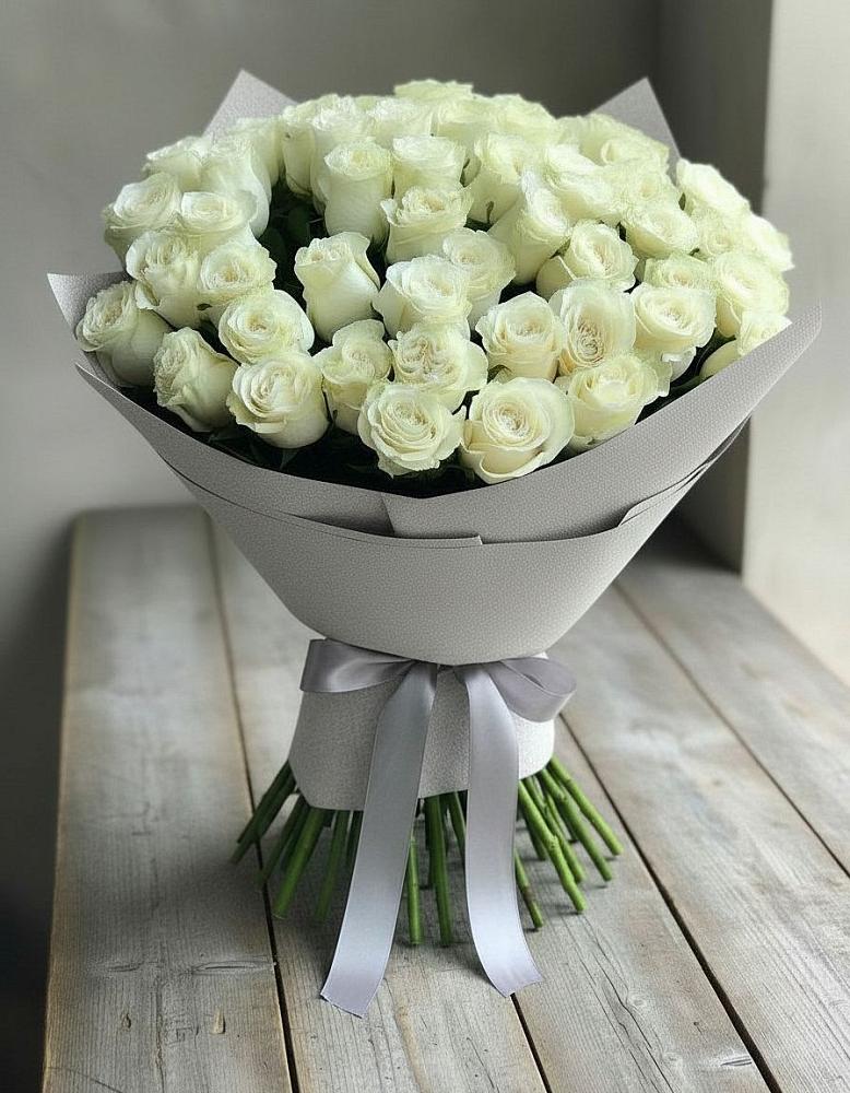 Букет 35 Белых роз в Кургане