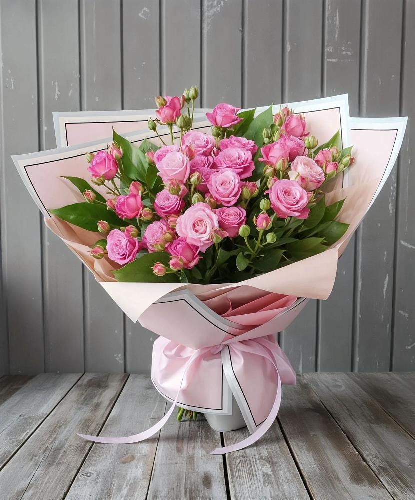 Букет Розовый кустик в Кургане