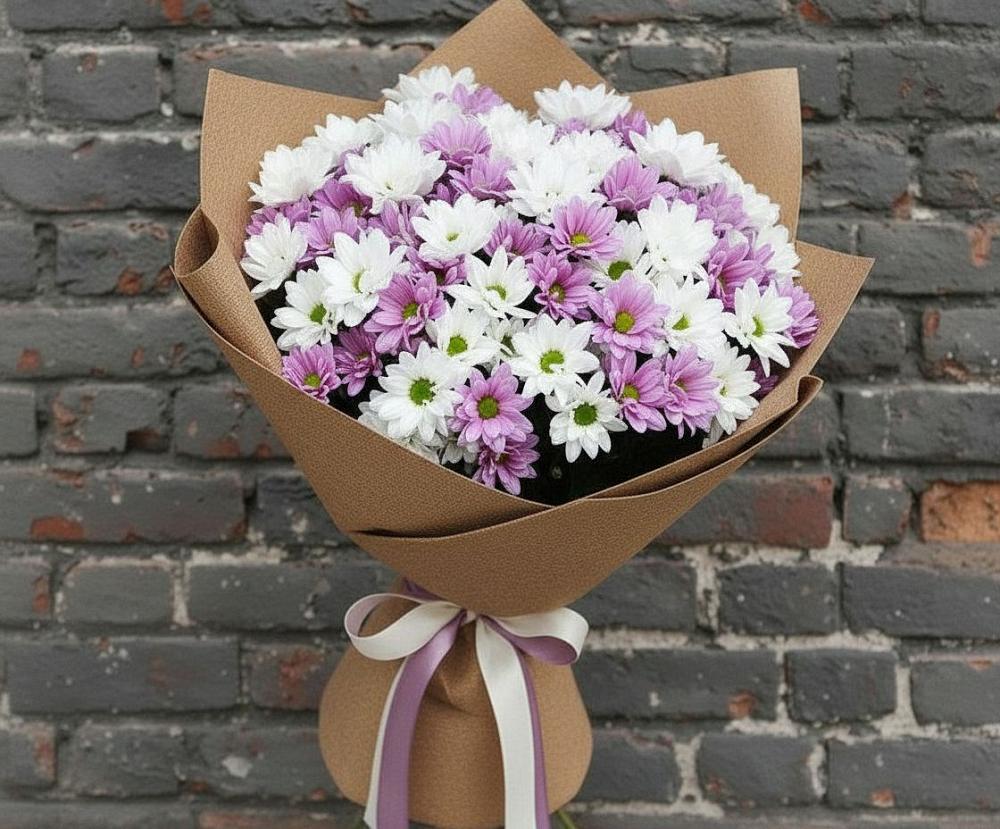 Букет цветов из: Хризантемы в Кургане