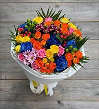 Букет цветов из:  Розы и Хризантемы в Кургане