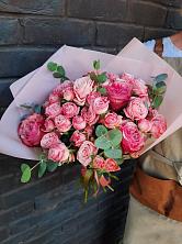 Букет розы в пальмах в Кургане Букет цветов из: Розы в Кургане