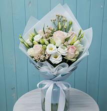 Букет цветов из:  Розы и Лизиантусы #REPLACE_PRED# Кургане