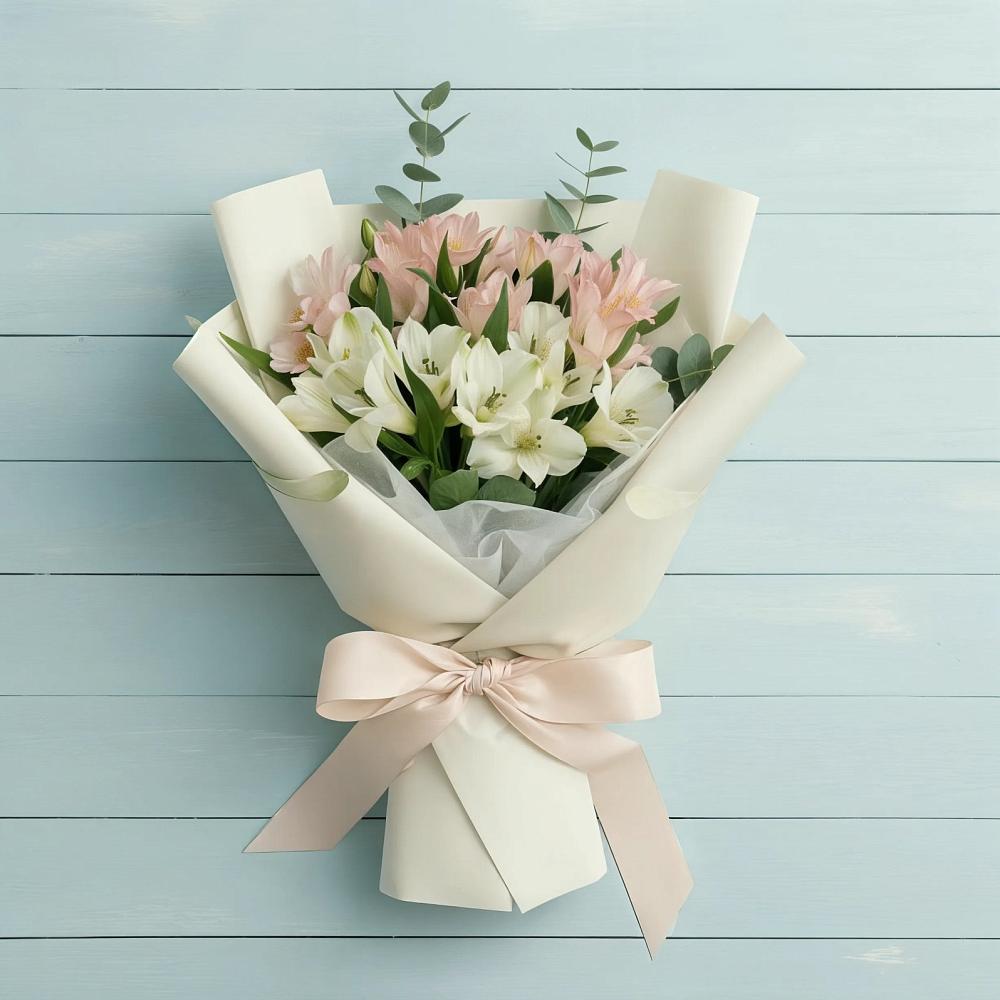 Букет цветов из: Альстромерии в Кургане