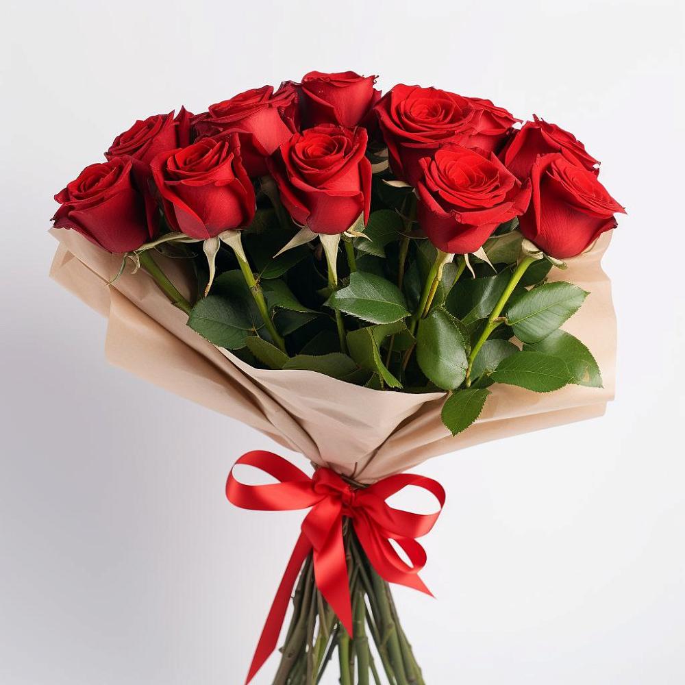 Букет 11 Красных роз Эдлесс Лав в Кургане