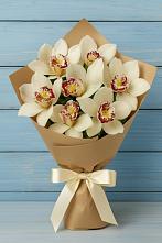 Букет цветов из:  Орхидеи и Розы в Кургане