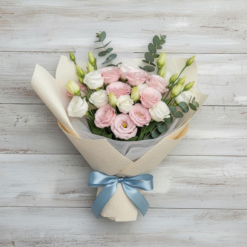 Букет цветов из: Лизиантусы в Кургане